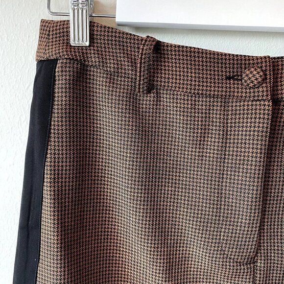 J.O.A. Abbott Brown Houndstooth Mini Skirt NEW M - Picture 3 of 8